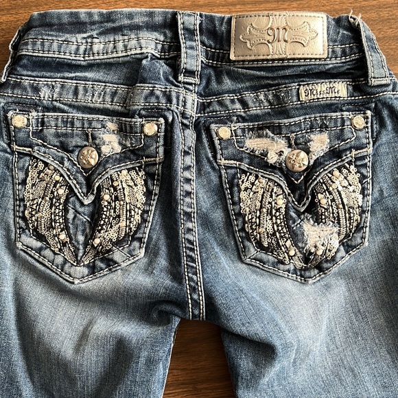 Miss Me Denim - Miss Me Size 24 Mid Rise Denim Jeans Capris